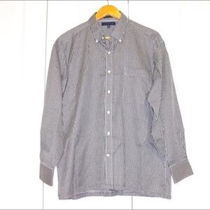 Tommy Hilfiger Black and White Casual Button Down Shirt